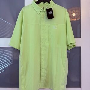 NEW Men's Under Armour Fish Pro Hybrid Woven SS